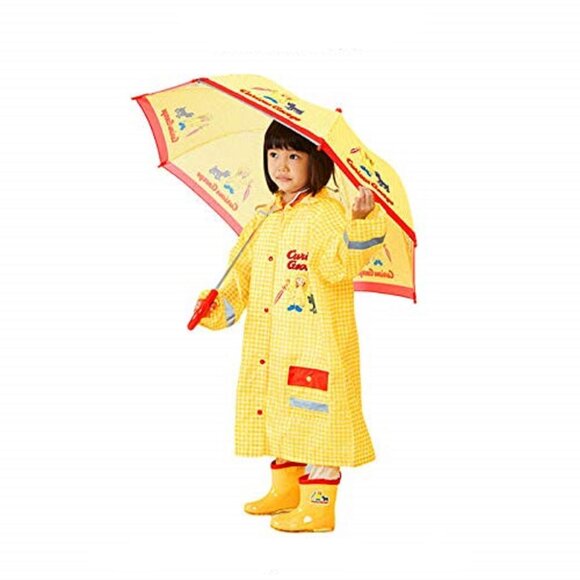 NWT Curious George Stick Safe Manual Open/Close Umbrella For Kids. Rare . - Picture 4 of 5